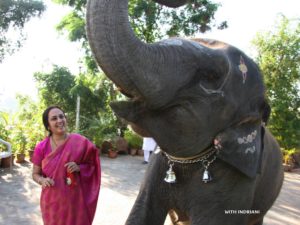 With our playful Indrani